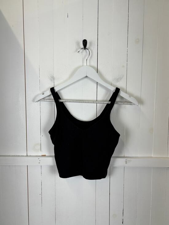 Lululemon Tops - Lululemon Black Nylon Tank Top Size 4 Women's Excellent